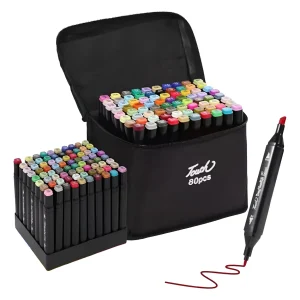 Marcadores Doble Punta 80pcs Oryx