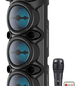 Parlante Torre Dinax Con Luces Led