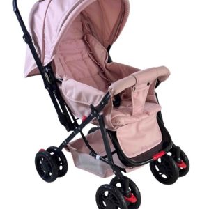 COCHE CUNA CIELO FUNKY ROSA