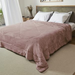 EDREDON FLANNEL CORDERITO QUEEN