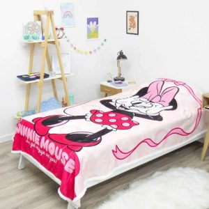 FRAZADA CORDERITO PIÑATA MINNIE