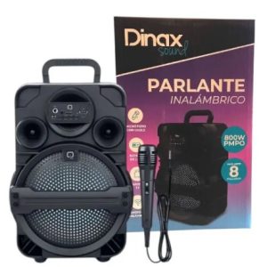 PARLANTE 8" CON MICROFONO DINAX F1807