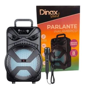 PARLANTE 8" CON MICROFONO DINAX F1808
