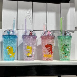 VASO PLASTICO C/TAPA 450ml ORYX G287