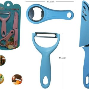 SET 3 PCS PELA PAPA + CUCHILLOS P517-07