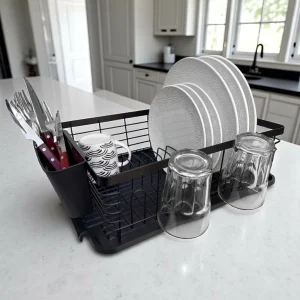 SECAPLATOS ACERO C/ BANDEJA 142425