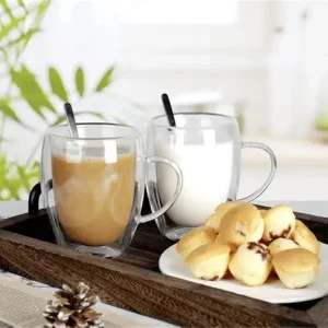 TAZA DOBLE VIDRIO x2uni. 350ml