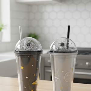 VASO CON TAPA 450ml ORYX G27601