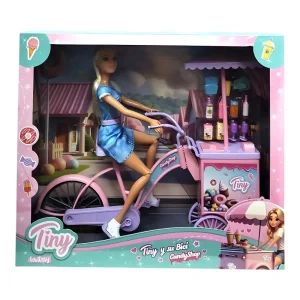 MUÑECA TINY C/ SU BICICLETA CANDY 55863