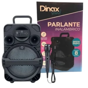 PARLANTE 8" CON MICROFONO DINAX F1807