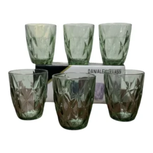 SET 6 VASOS DE VIDRIO ORYX JK-4478-01