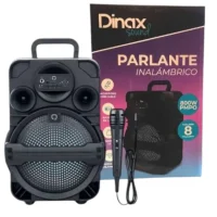 PARLANTE 8" CON MICROFONO DINAX F1807