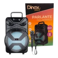 PARLANTE 8" CON MICROFONO DINAX F1808
