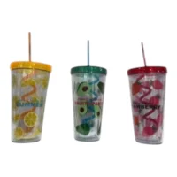 VASO PLASTICO C/BOMBILLA ORYX G272