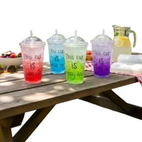 VASO PLASTICO C/TAPA 450ml ORYX G285